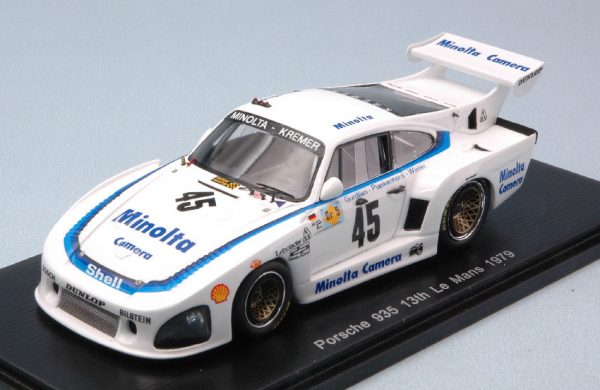 Modellino auto scala 1:43 Spark Model  PORSCHE 935 N.45 13th LM  A.PLANKENHORN-P.GURDJIAN-J.WINTER modellismo statico diecast