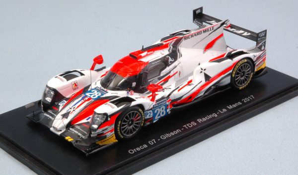 Modellino auto scala 1:43 Spark Model  ORECA 07 GIBSON N.28 DNF LM  PERRODO-VAXIVIERE-COLLARD modellismo statico diecast