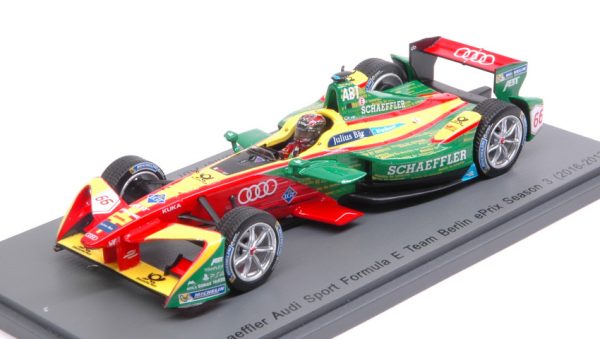 Modellino auto scala 1:43 Spark Model  ABT SCHAEFFLER AUDI SPORT N.66 Rd8 BERLIN  D.ABT modellismo statico diecast