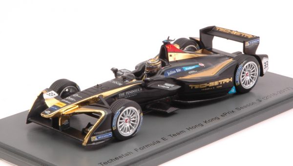 Modellino auto scala 1:43 Spark Model  TECHEETAH MA QING HUA  N.33 Rd1 HONG KONG FORMULA  modellismo statico diecast