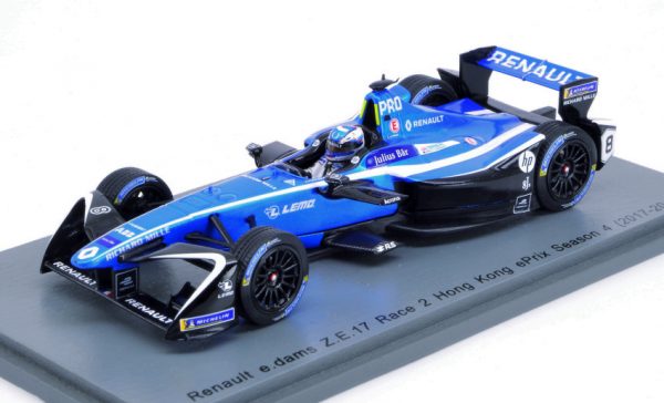Modellino auto scala 1:43 Spark Model  RENAULT N.8 Rd.2 HONG KONG FORMULA E SEASON 4 (-) N.PROST modellismo statico diecast