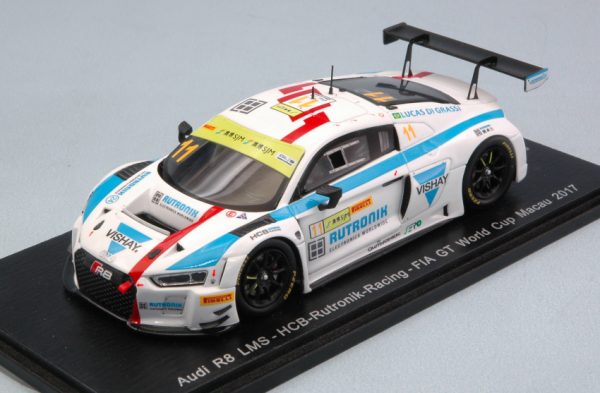 Modellino auto scala 1:43 Spark Model  AUDI R8 LMS N.11 FIA GT WORLD CUP MACAU  L.DI GRASSI modellismo statico diecast