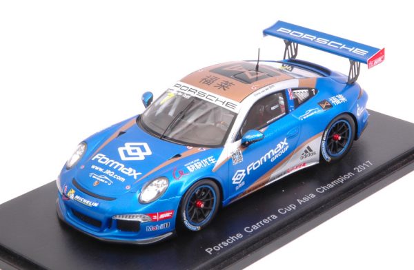 Modellino auto scala 1:43 Spark Model  PORSCHE 911 GT3 N.7 CHAMPION CARRERA CUP ASIA  C.VAN D.DRIFT modellismo statico diecast