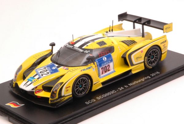 Modellino auto scala 1:43 Spark Model  SCG N.702 24 H NURBURGRING  MUTSCH-WESTPHAL-SIMONSEN-LASER modellismo statico diecast