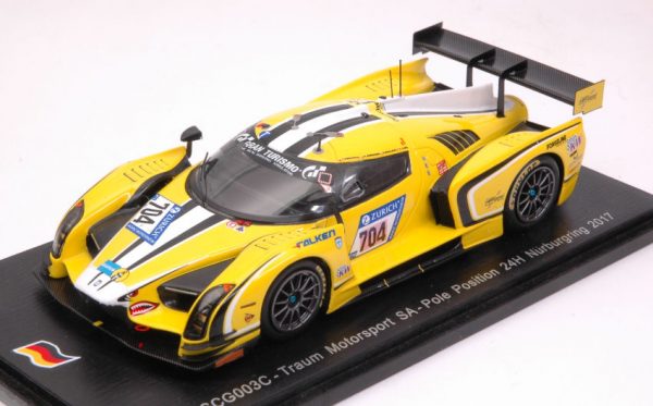 Modellino auto scala 1:43 Spark Model  SCG003C N.704 NURBURGRING  WESTPHAL-MAILLEUX-SIMONSEN-LASER modellismo statico diecast