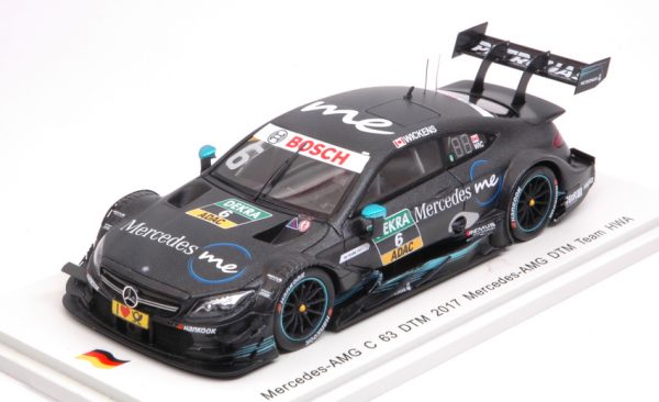 Modellino auto scala 1:43 Spark Model  MERCEDES C63 N.6 9th DTM  R.WICKENS modellismo statico diecast