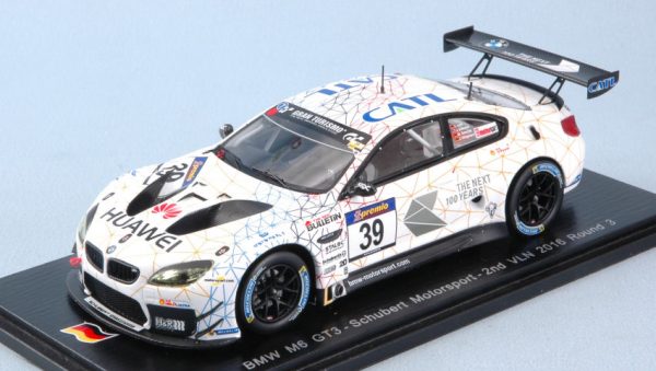 Modellino auto scala 1:43 Spark Model  BMW M6 N.39 2nd VLN  ROUND 3 L.LUHR-M.TOMCZYK-J.EDWARDS modellismo statico diecast