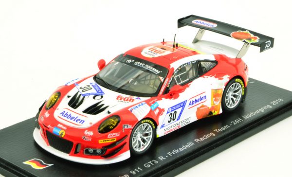 Modellino auto scala 1:43 Spark Model  PORSCHE 911 GT3 R N.30 24 H NURBURGRING  ARNOLD-MULLER-HENZLER-C. modellismo statico diecast