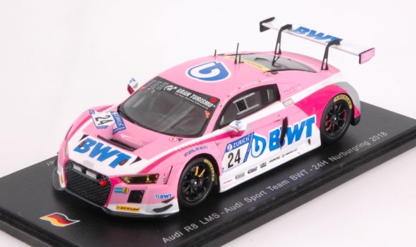 Modellino auto scala 1:43 Spark Model  AUDI R8 N.24 24 H NURBURGRING  WINCKELHOCK-ROCKENFELLER-HAASE-MULLER modellismo statico diecast