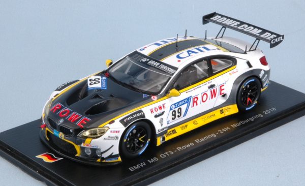 Modellino auto scala 1:43 Spark Model  BMW M6 GT3 N.99 24 H NURBURGRING  SIMS-KROHN-DE PHILLIPPI-TOMCZUK modellismo statico diecast