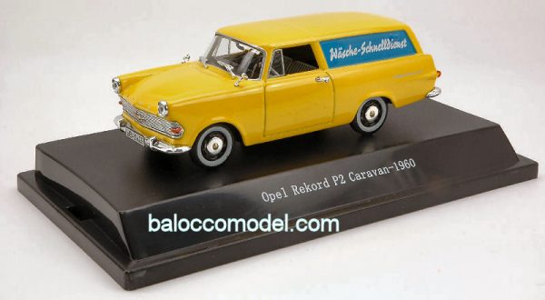 Modellino auto scala 1:43 pubblicitari OPEL REKORD P2 CARAVAN WASH diecast