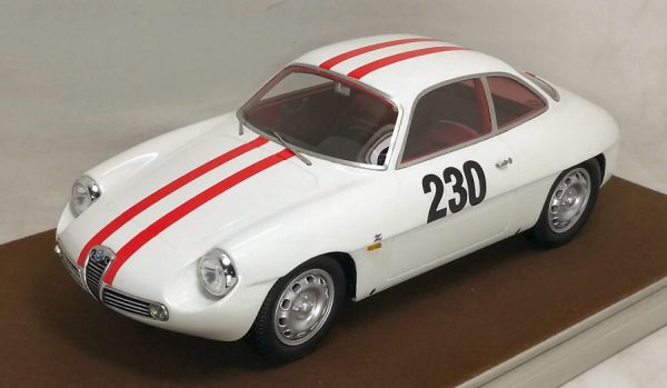 Modellino auto scala 1:18 Tecnomodel  ALFA ROMEO GIULIETTA SZ N.230 FRIBURGO-SCHAUINSLAND  FISCHBABER modellismo statico collezione