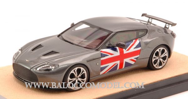 Modellino auto scala 1:43 Tecnomodel ASTON MARTIN V12 ZAGATO ENGLAND FLAG new