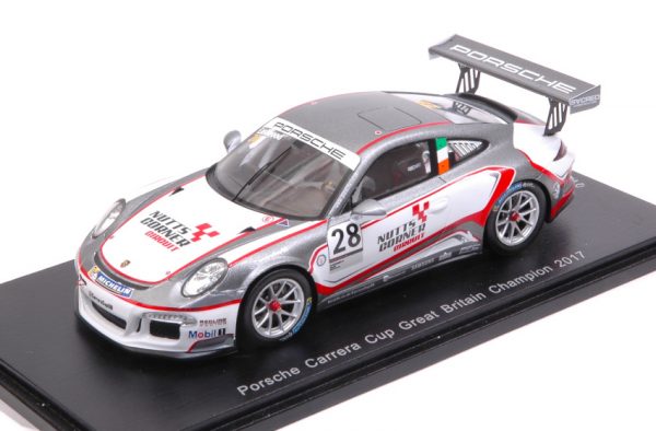 Modellino auto scala 1:43 Spark PORSCHE 911 GT3 CUP GREAT BRITAIN modellismo statico