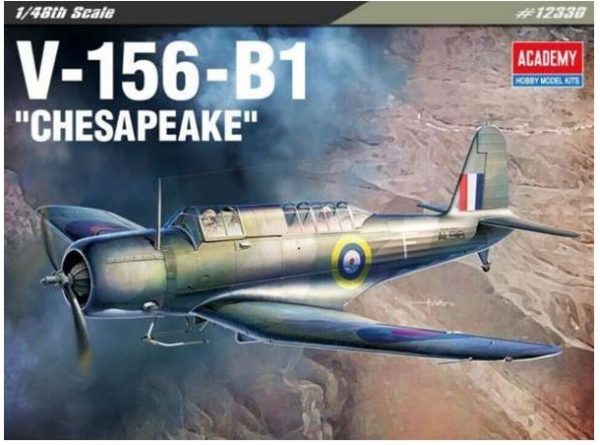 Modellino modellismo kit di montaggio aerei Academy  V-156-B1 CHESAPEAKE KIT 1:48