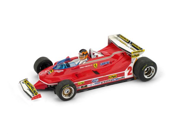 Modellino auto formula 1 f1 scala 1:43 Brumm FERRARI 312 T5 VILLENEUVE GP PILOTE