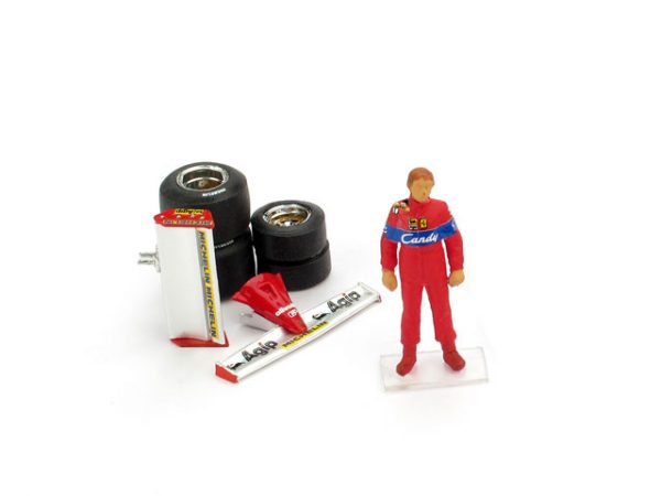 Modellino figurini figura Brumm PIRONI ALETTONI SET GOMME modellismo statico F1