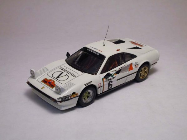 Modellino auto rally scala 1:43 Best Model  FERRARI 308 GTB N.6 6th RALLY ELBA  ERCOLANI-ROGGIA modellismo statico diecast