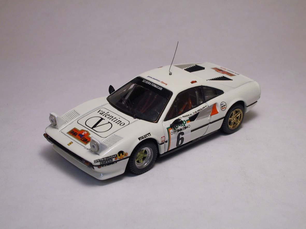 Modellino auto rally scala 1:43 Best Model  FERRARI 308 GTB N.6 6th RALLY ELB...