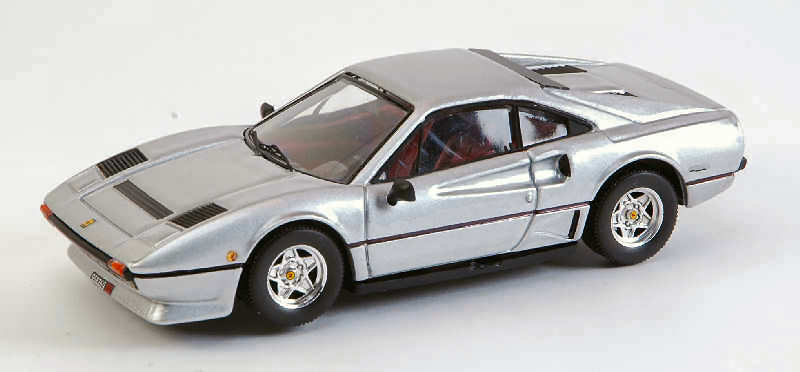 Miniature voiture auto 1:43 Meilleur modèle FERRARI 208 GTB TURBO SILVER diecast m...