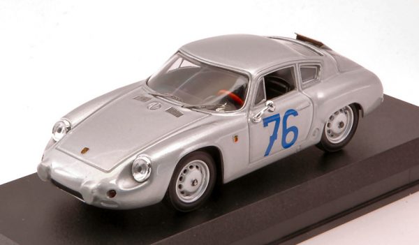 Modellino auto scala 1:43 Best Model  PORSCHE ABARTH N.76 5th TARGA FLORIO  PUCCI-STRAHLE diecast modellismo statico