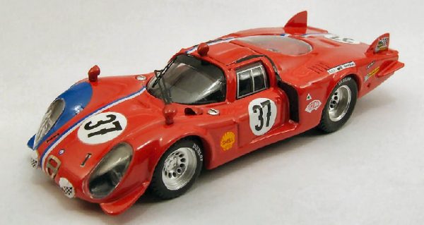 Modellino auto scala 1:43 Best Model  ALFA ROMEO 33.2 C N.37 35th LM  PILETTE-SLOTEMAKER diecast modellismo statico