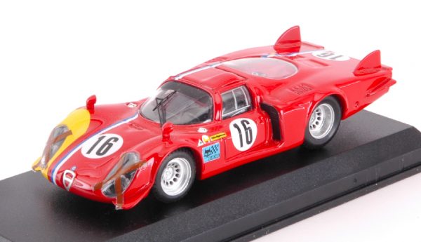 Modellino auto scala 1:43 Best ALFA ROMEO 33.2 PILLET diecast modellismo racing