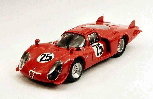 Modellino auto scala 1:43 Best ALFA ROMEO 33.2 ACCIDENT 24H DAYTONA diecast