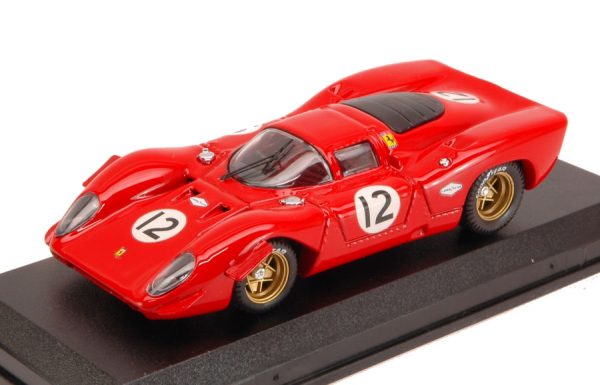 Modellino auto scala 1:43 Best Model  FERRARI 312P COUPE  N.12 5th BRIDGEHAMPTON  P.RODRIGUEZ diecast modellismo statico
