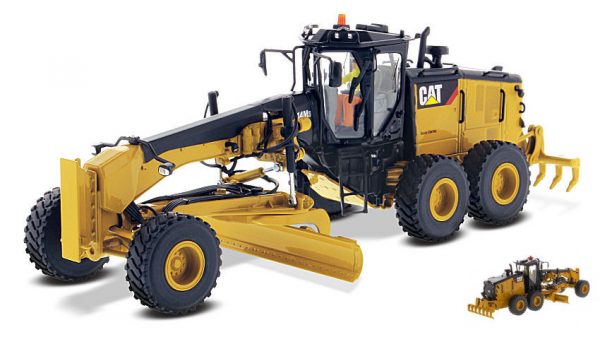 Modellino Diecast Master MOTOR GRADER CAT 14M3 1:50 modellismo statico diecast
