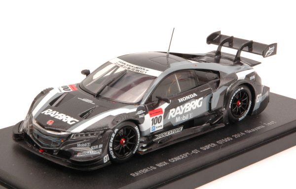 Modellino auto scala 1:43 Ebbro  HONDA NSX CONCEPT-GT N.100 SUPER GT500 OKAYAMA TEST diecast modellismo statico