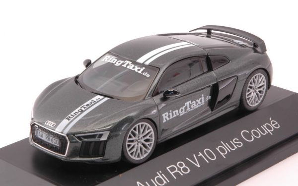 Modellino auto scala 1:43 Herpa AUDI R8 V10 PLUS COUPE RING TAXI diecast modellismo