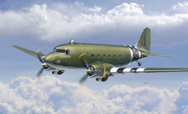 Modellino modellismo kit di montaggio aerei Italeri  DAKOTA MK.III KIT 1:72