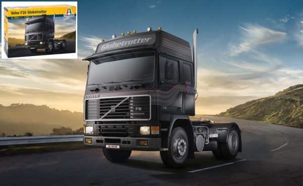 Modellino camion kit di montaggio Italeri  VOLVO F-16 GLOBETROTTER  1:24 modellismo