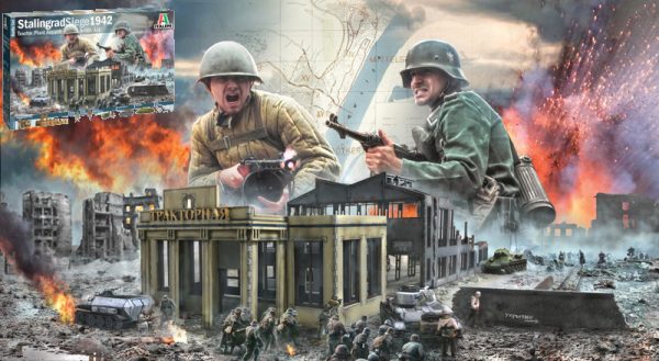 Modellino diorami kit di montaggio Italeri  WWII STALINGRAD SIEGE URANUS OPERATION KIT 1:72 modellismo