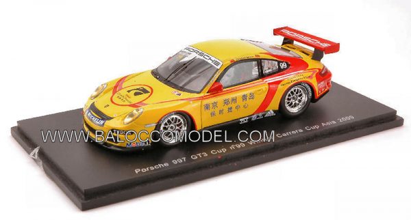 Modellino auto scala 1:43 Spark Model  PORSCHE 997 GT 3 N.99 ASIA 09 diecast modellismo statico