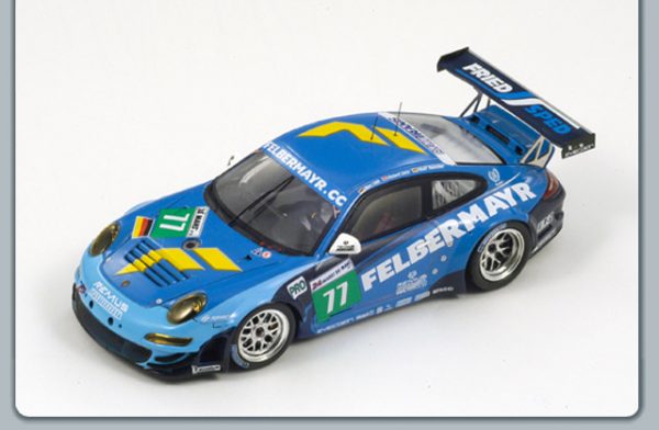 Modellino auto scala 1:43 Spark Model  PORSCHE 997 GT3 RSR N.77 16th LM diecast modellismo statico
