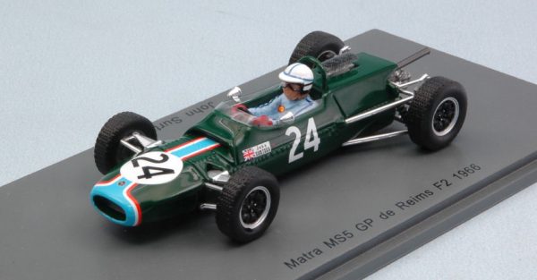 Modellino auto formula 1 f1 scala 1:43 Spark Model  MATRA MS5 J.SURTEES  N.24 GRAND PRIX DE REIMS F2 modellismo