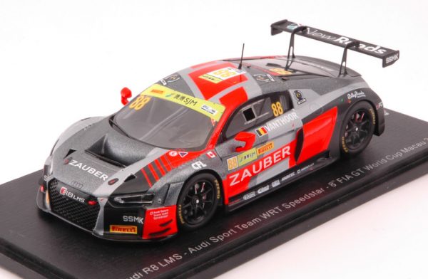 Modellino auto scala 1:43 Spark Model  AUDI R8 LMS N.88 FIA GT WORLD CUP MACAU  D.VANTHOOR diecast modellismo