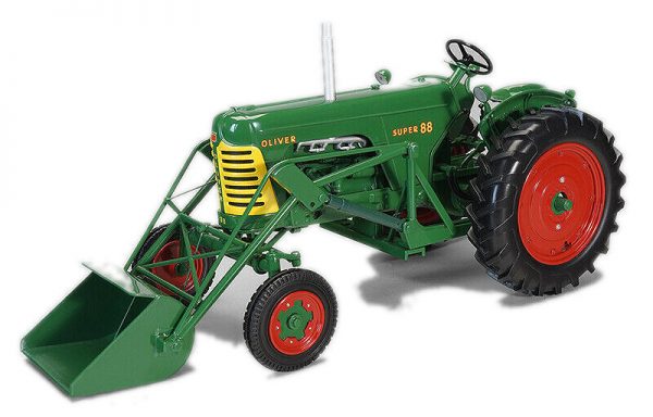 Modellino trattore mezzi agricoli SpecCast  TRATTORE OLIVER 88 WFRONT LOADER 1:16 modellismo