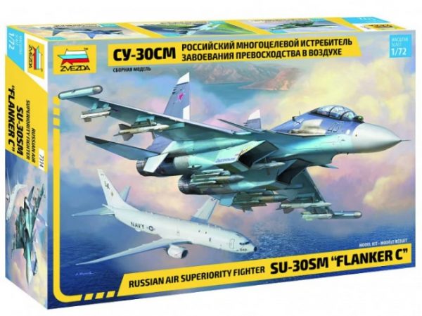 Modellino aerei kit di montaggio Zvezda SUKHOI SU-30 SM KIT 1:72 modellismo
