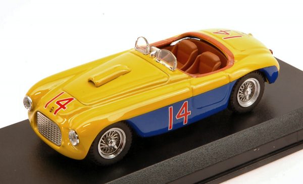 Modellino auto scala 1:43 Art Model  FERRARI 166 MM SPYDER N.14 WINNER MAR DEL PLATA  C.MENDITEGUIY diecast modellismo