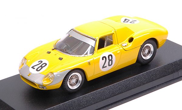 Modellino auto scala 1:43 Best Model  FERRARI 250 LM N.28 7th 1000 KM PARIS  NOBLET-GOSSELIN diecast modellismo