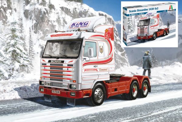Modellino camion kit di montaggio Italeri SCANIA STREAMLINE 143 H scala 1:24
