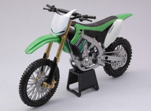 Modellino moto KAWASAKI CROSS KX 450 F scala 1:12 motor bike motorbike diecast