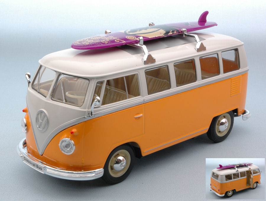 Model Car Scale 124 VW T1 Bus Windsurfer diecast