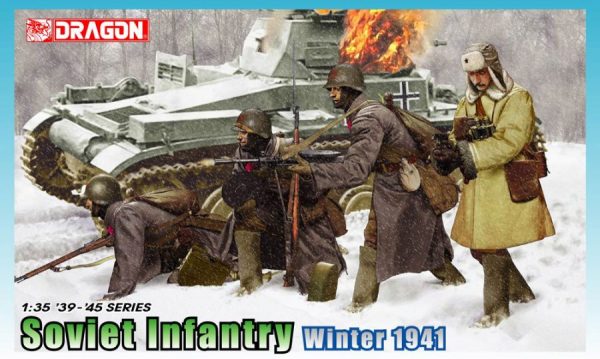 Modellino model kit di montaggio  Dragon  SOVIET INFANTRY WINTER 1941 KIT 1:35