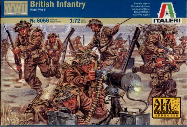 Modellino model kit di montaggio  Italeri  WWII BRITISH INFANTRY KIT 1:72