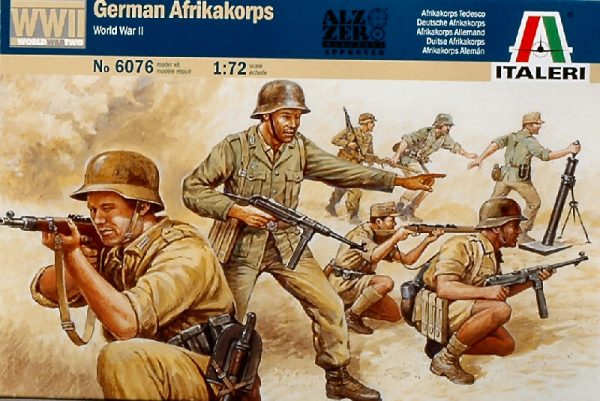 Modellino model kit di montaggio  Italeri  WW II GERMAN AFRIKA KORPS KIT 1:72