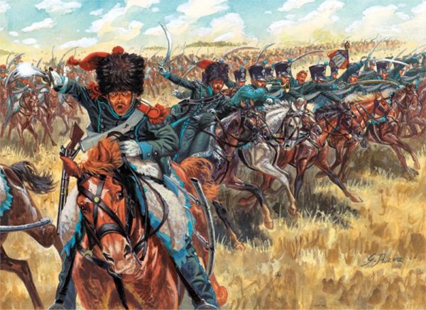 Modellino model kit di montaggio  Italeri  NAPOLEONIC WARS CAVALLERIA LEGGERA KIT 1:72